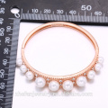 wholesale jewelry manufacturer pearl bangle rose gold plating accessories